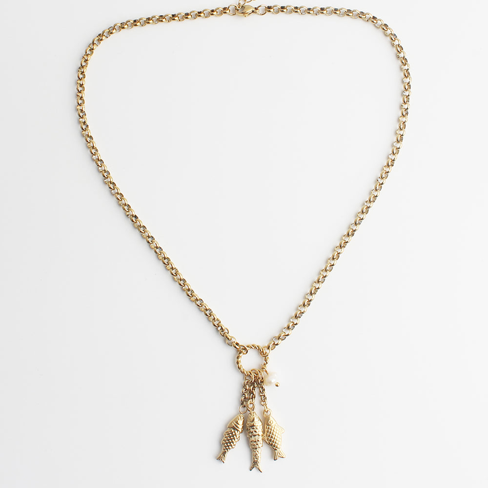 Pez - Collar - Acero inoxidable