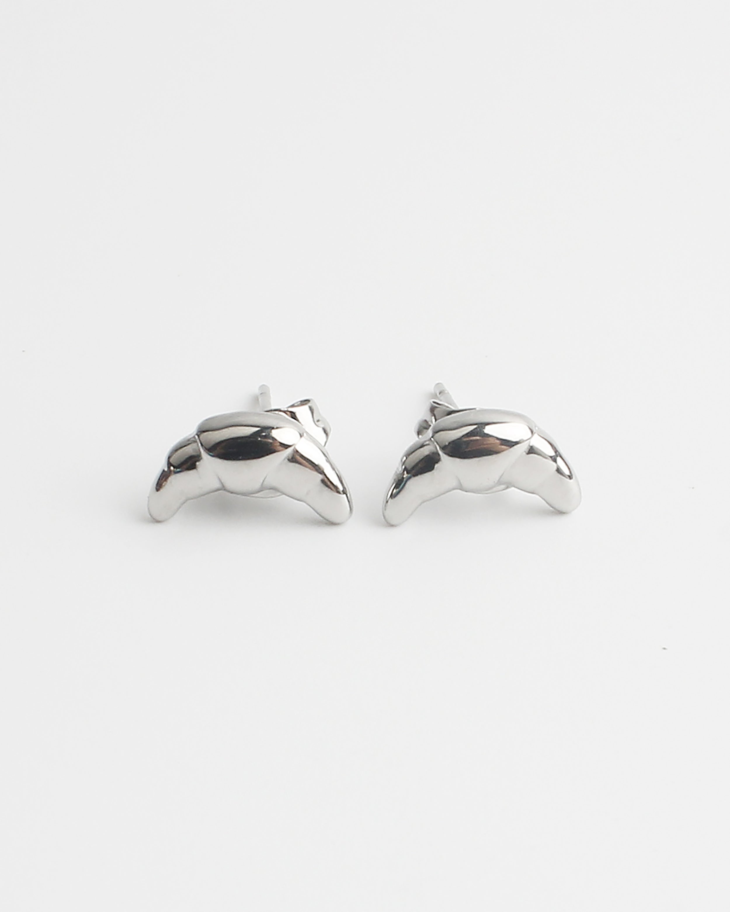 Little Croissant - Pendientes - Studs - Acero inoxidable