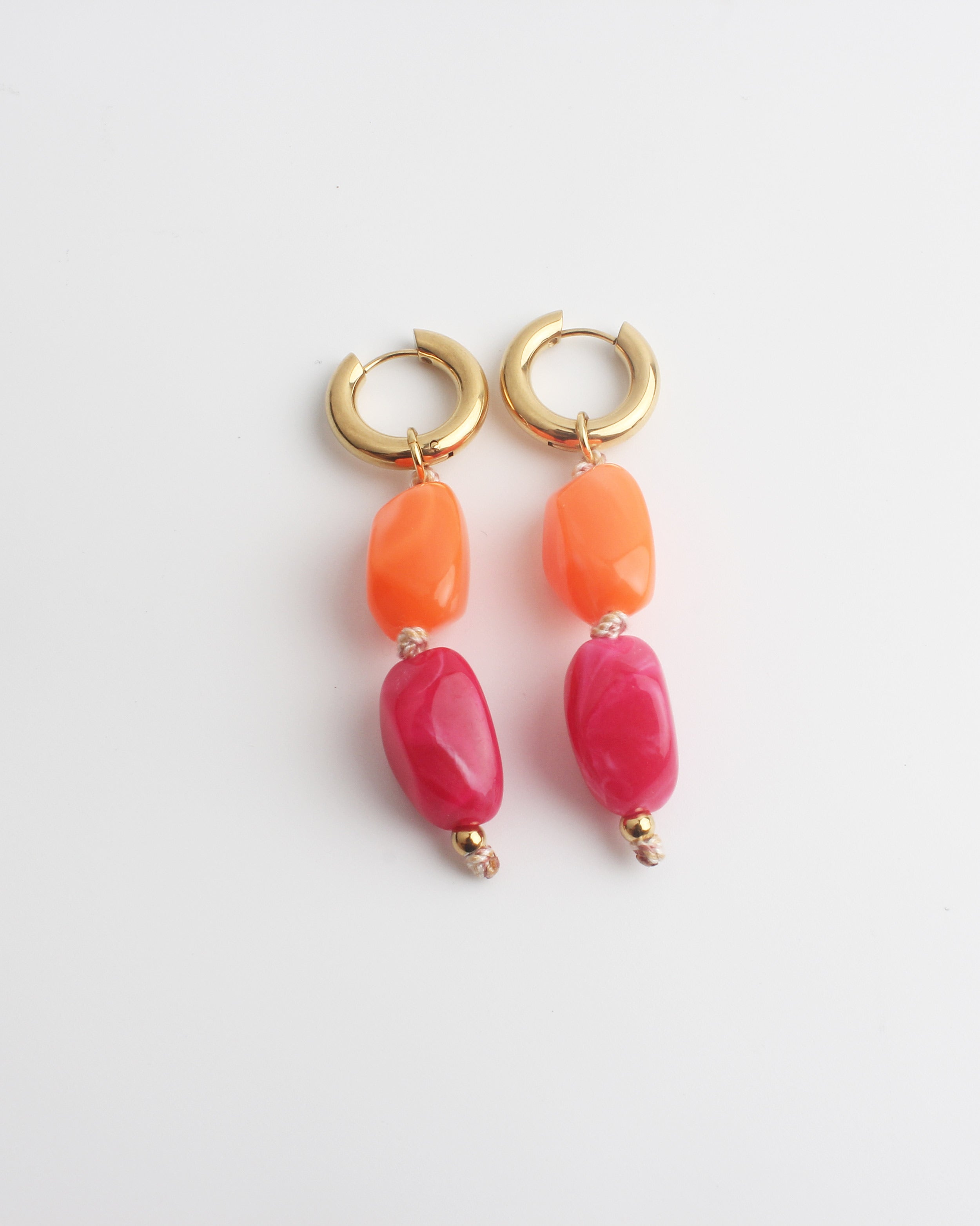 Ainoa -Pendientes - Piedra natural - Acero inoxidable