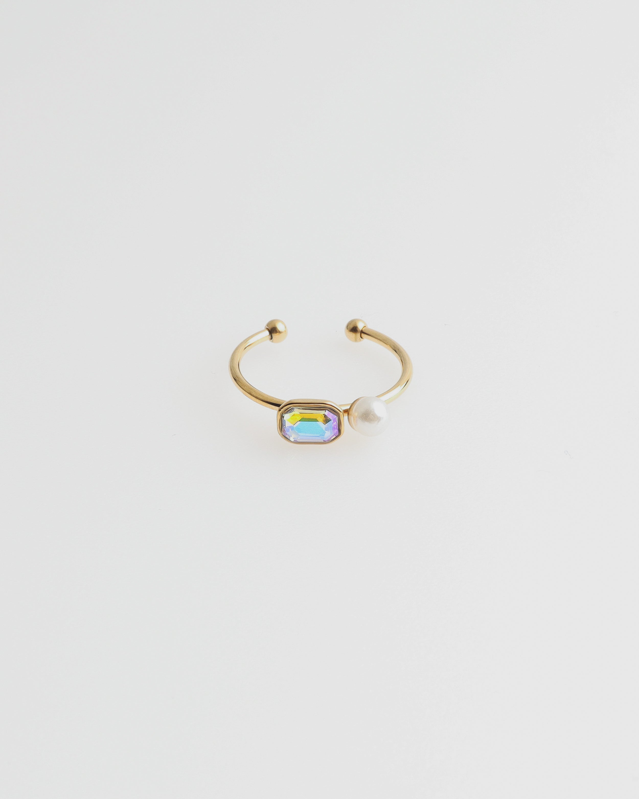 Claudette - Anillo - Acero inoxidable - Ajustable