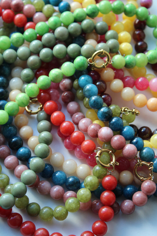 Samira - Collar - Piedra natural - Acero inoxidable