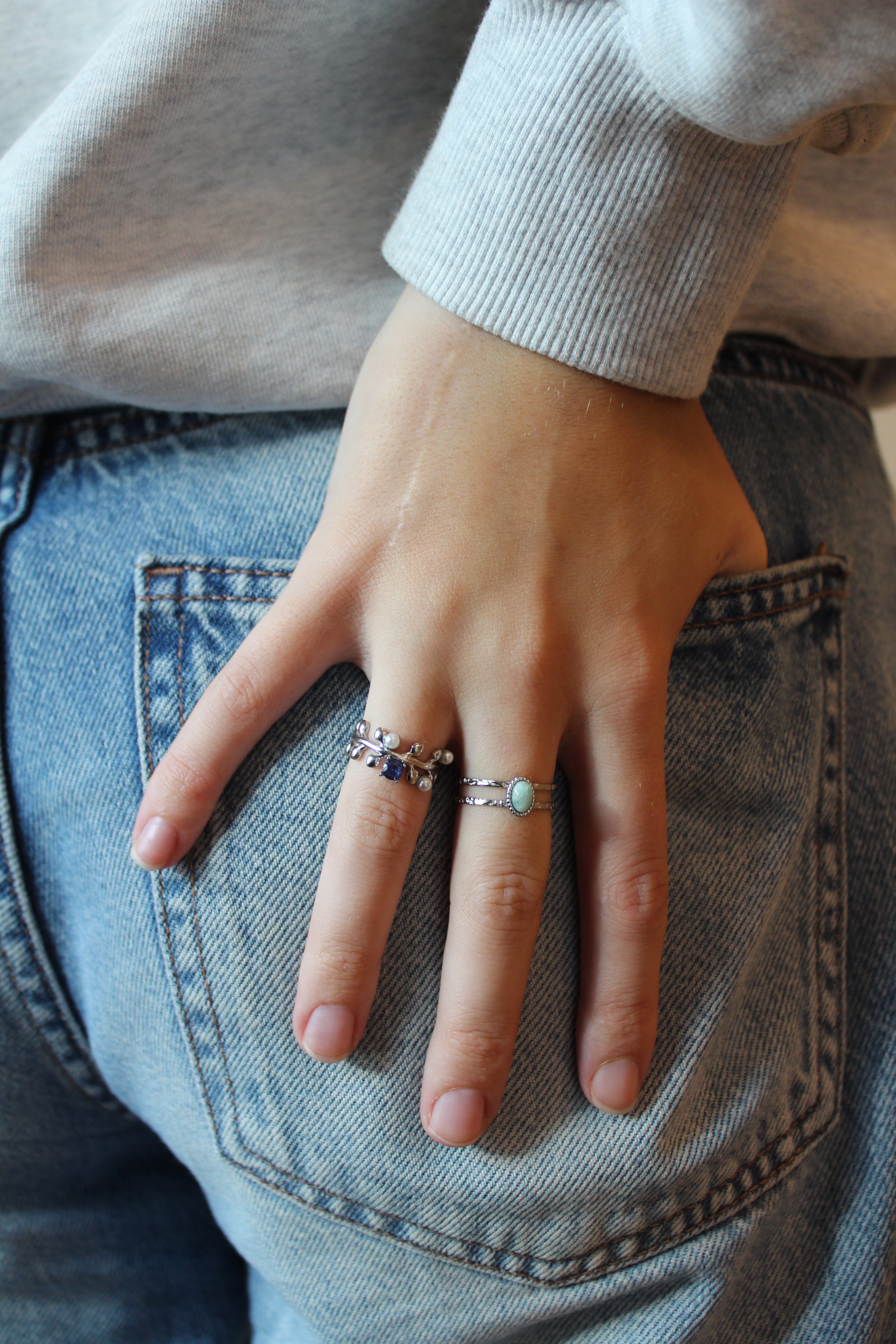 Isolde - Anillo - Acero inoxidable - Ajustable