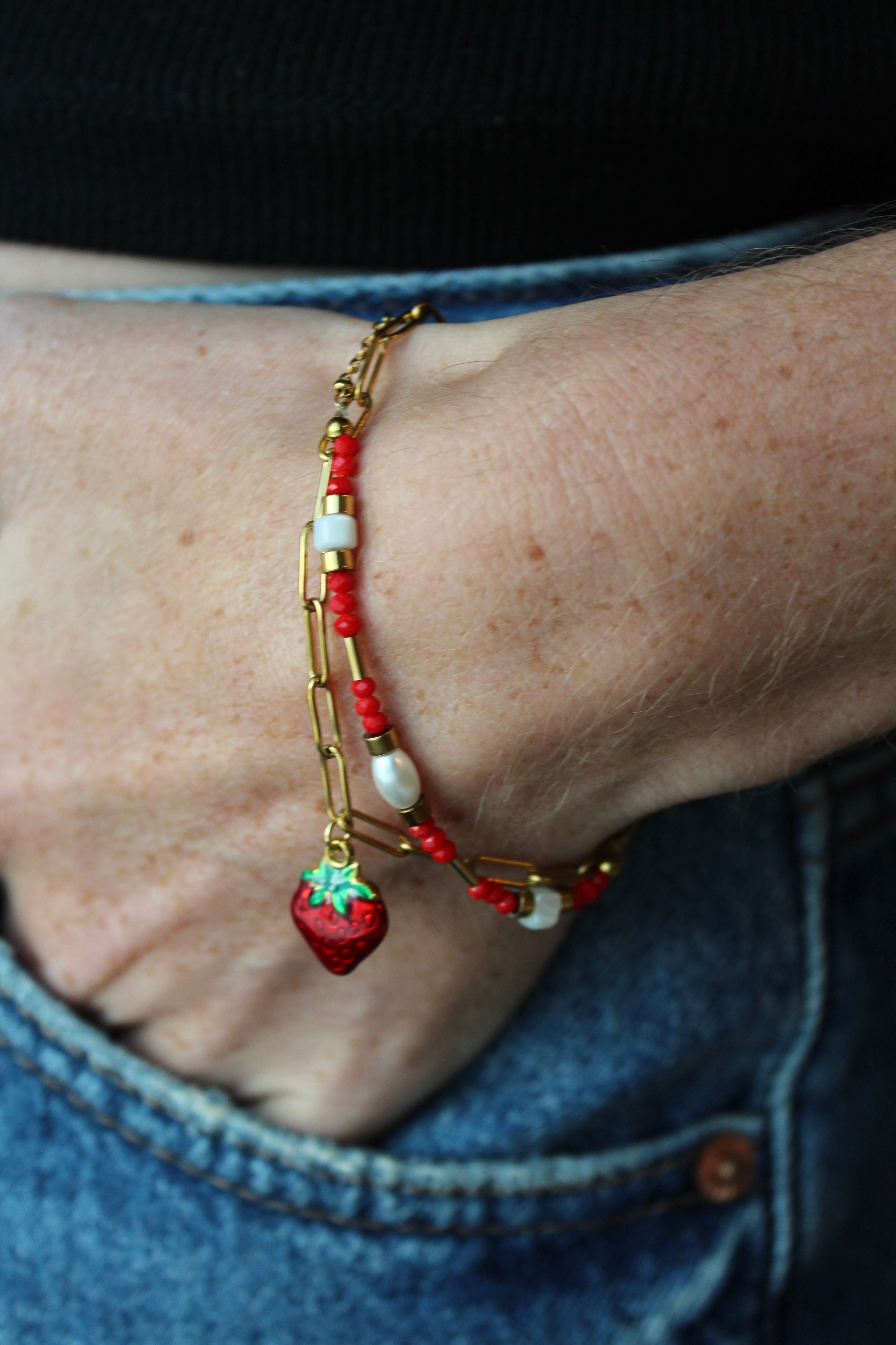 Fruity Strawberry - Pulsera - Acero inoxidable