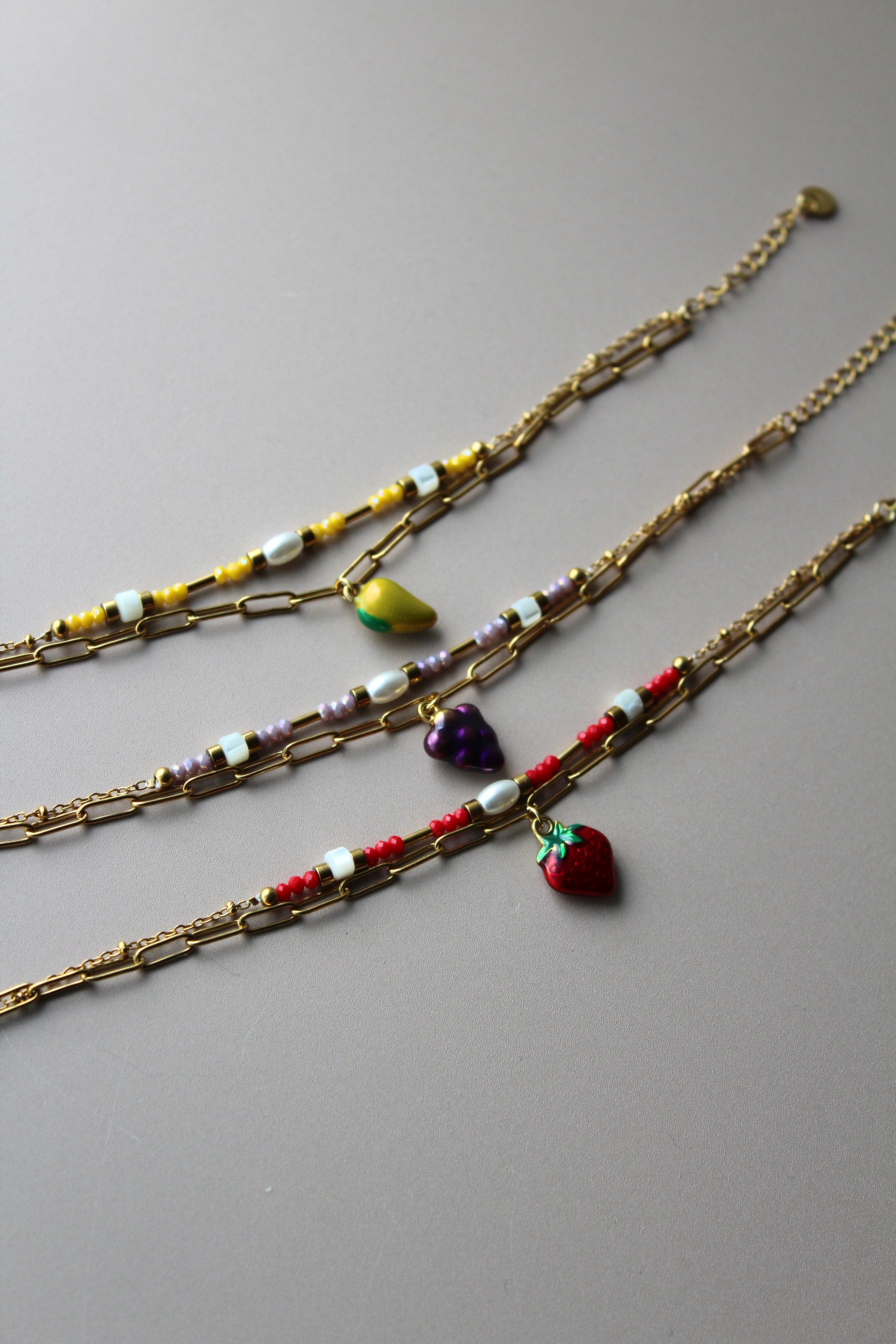 Fruity Strawberry - Pulsera - Acero inoxidable