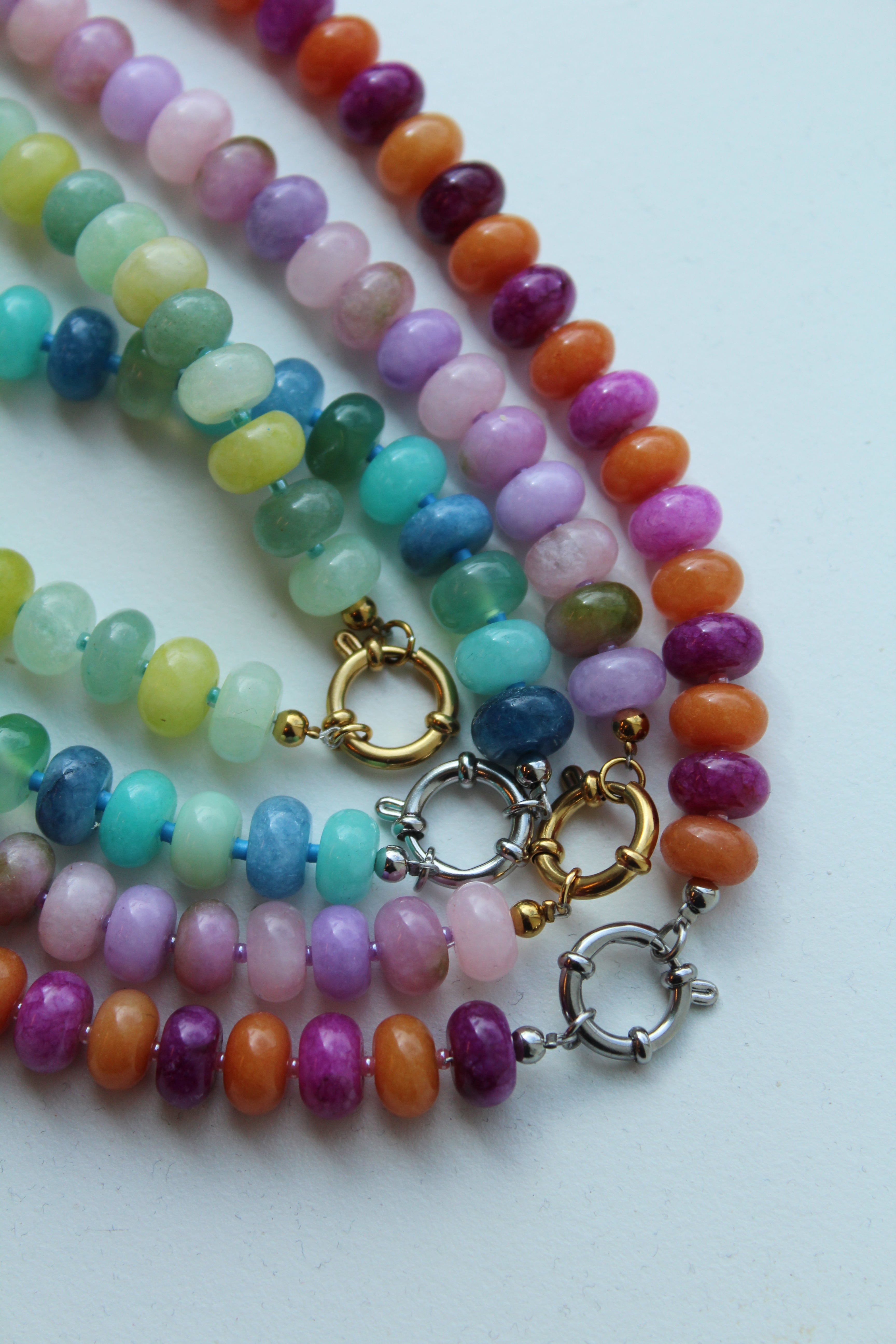 Clarisa - Collar - Piedra natural - Acero inoxidable