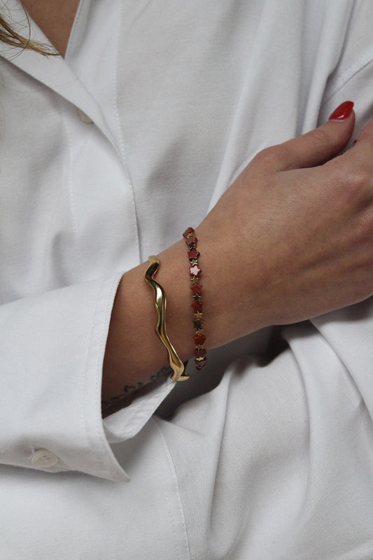 Stargazing - Pulsera - Piedra natural - Acero inoxidable