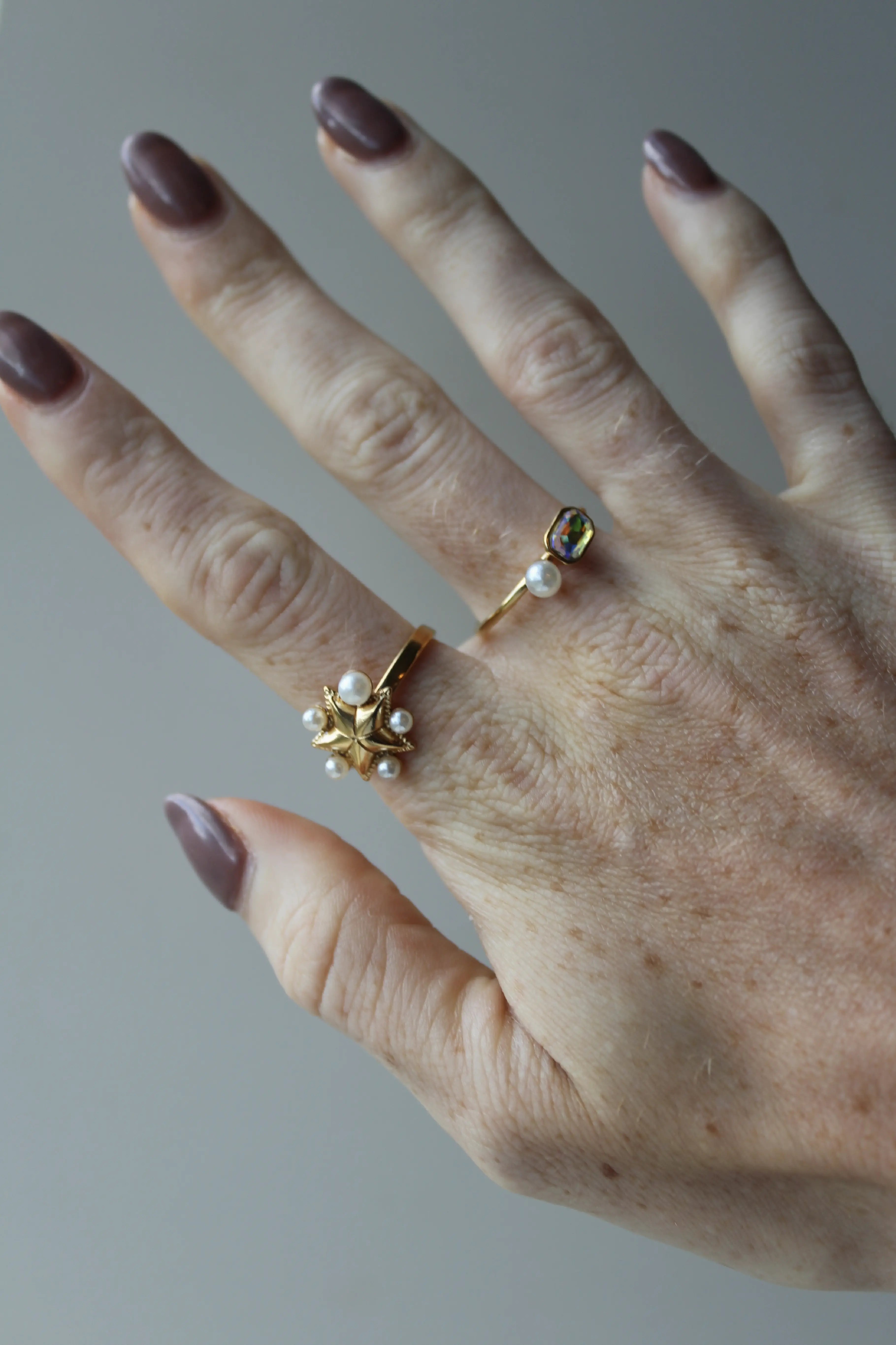 Claudette - Anillo - Acero inoxidable - Ajustable