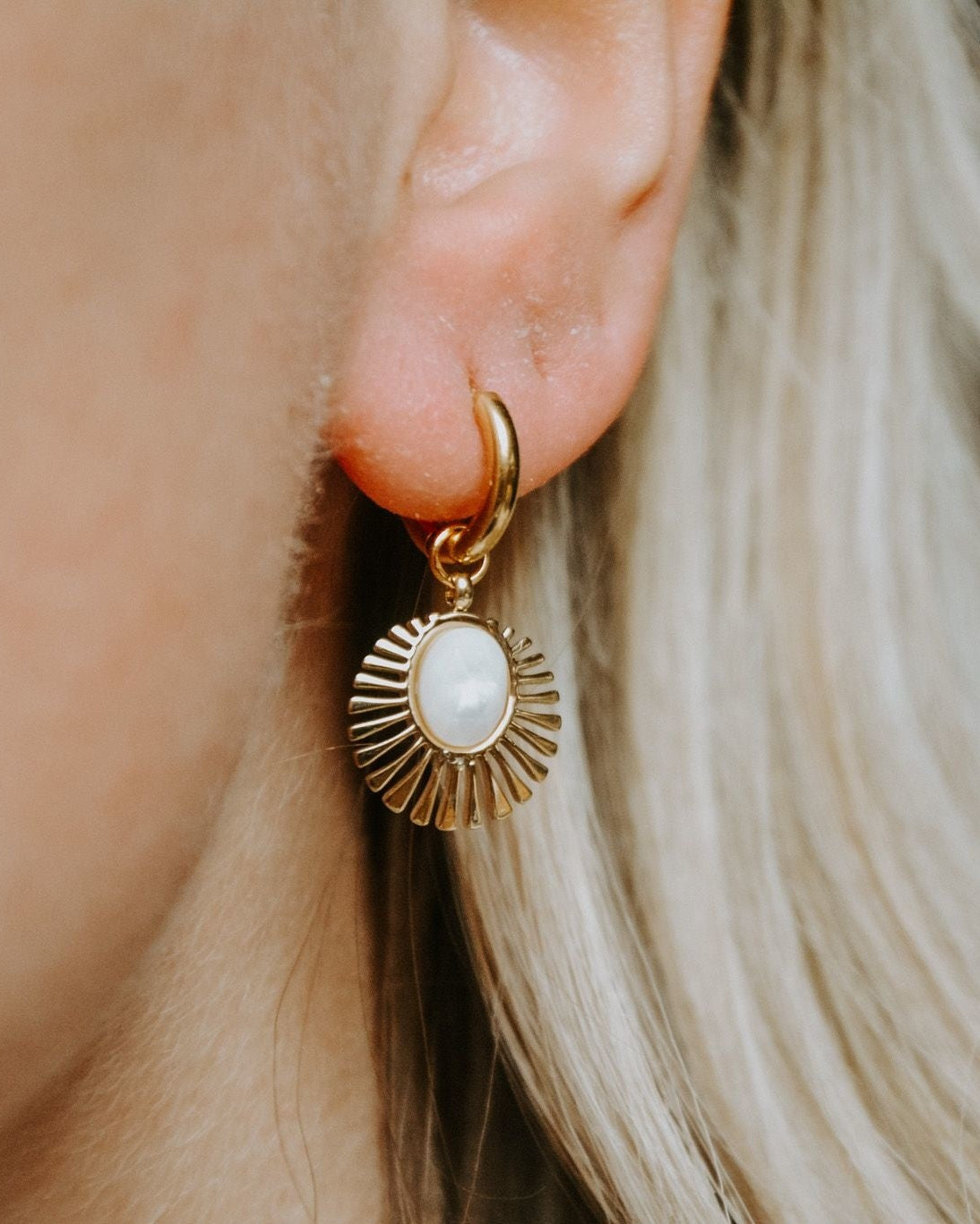 Solenge - Pendientes - Acero inoxidable