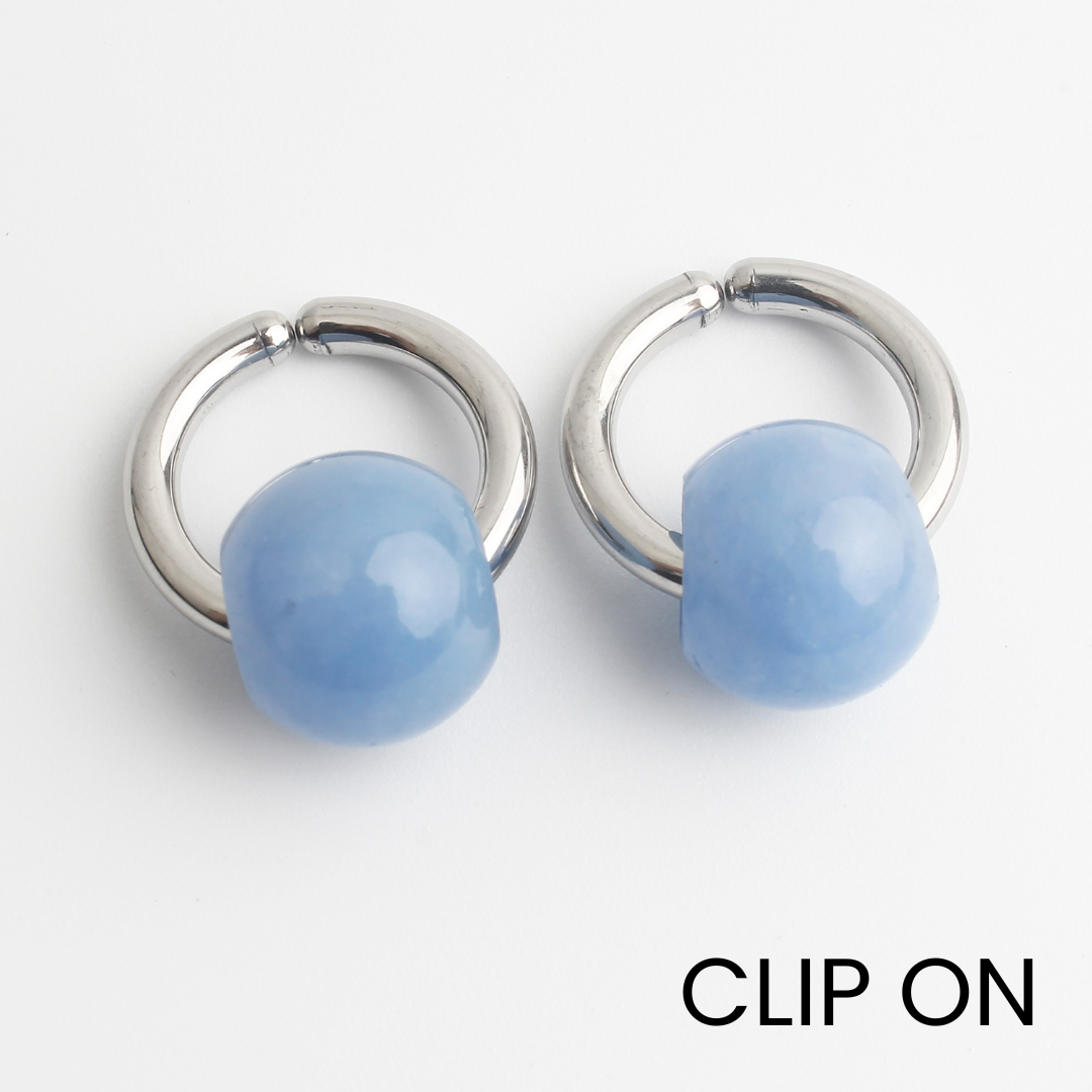 Merza - Oorbellen - Clip On - Stainless Steel
