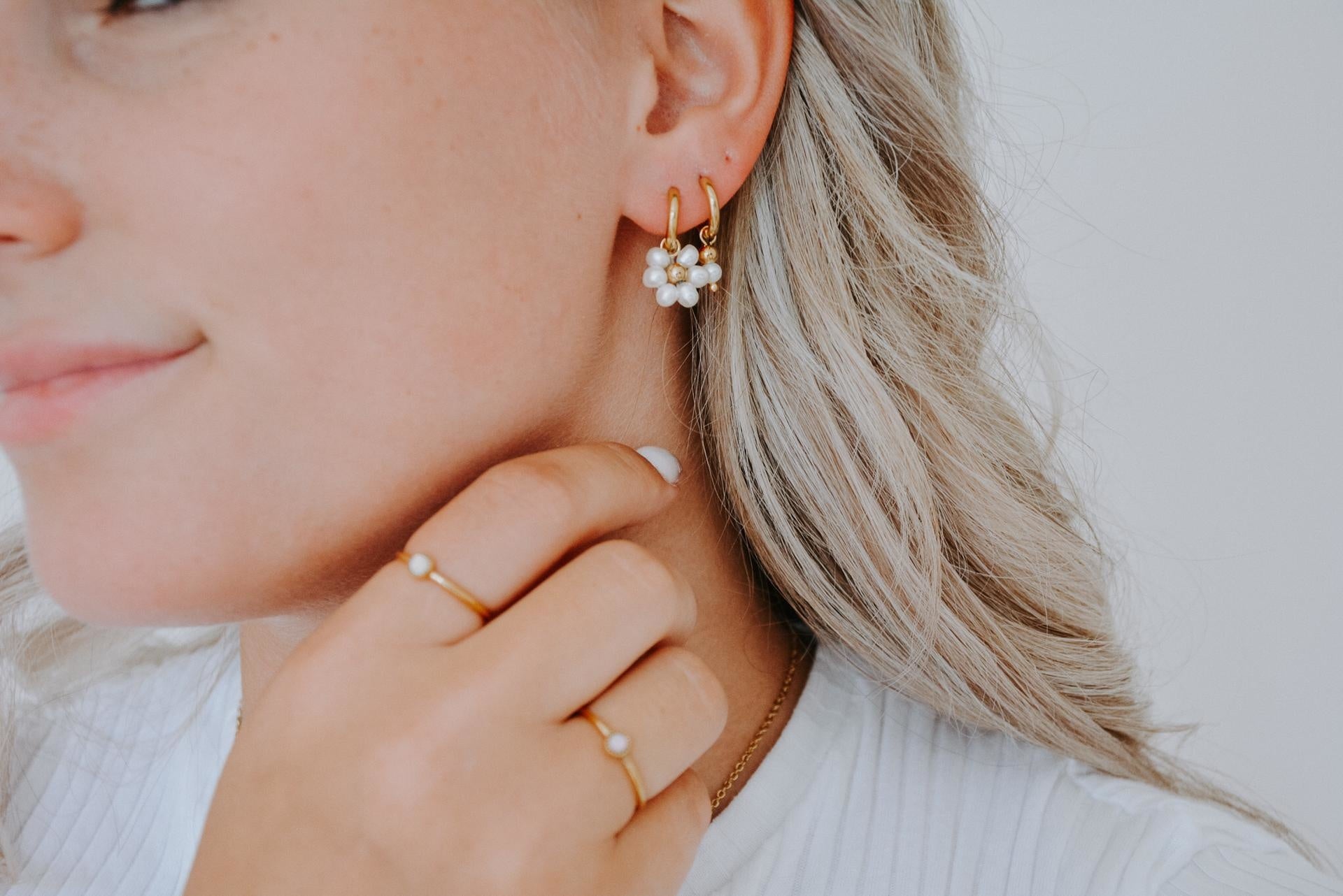 Fleurine - Earrings - Stainless Steel