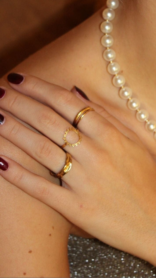 Sweet Sun - Anillo - Acero inoxidable - Ajustable