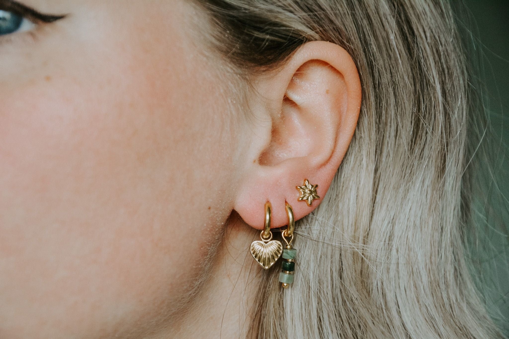Belle - Pendientes - Acero inoxidable