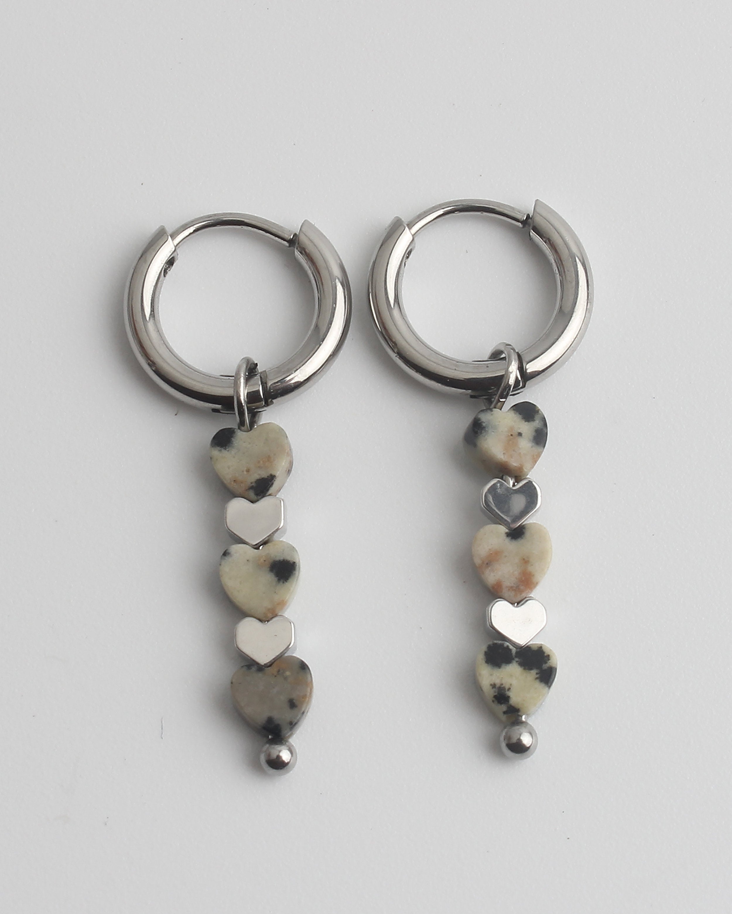 Heart To Heart - Pendientes - Acero inoxidable