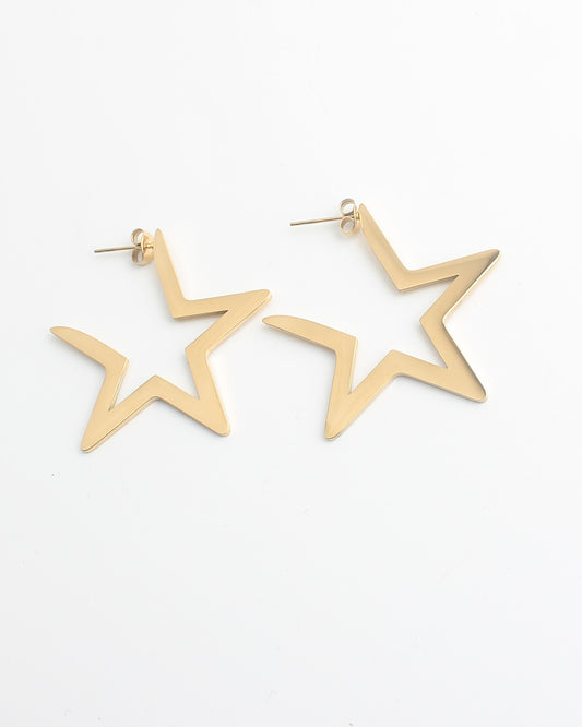 Mega Star - Pendientes - Acero inoxidable
