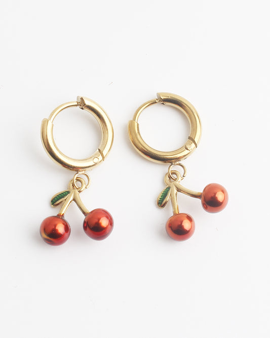 Sweet Cherry - Pendientes - Acero inoxidable
