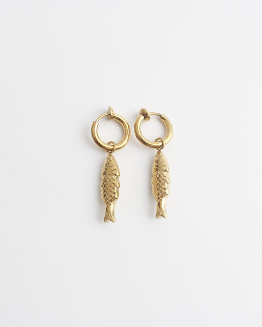 Fishy - Pendientes - Clip - Acero inoxidable