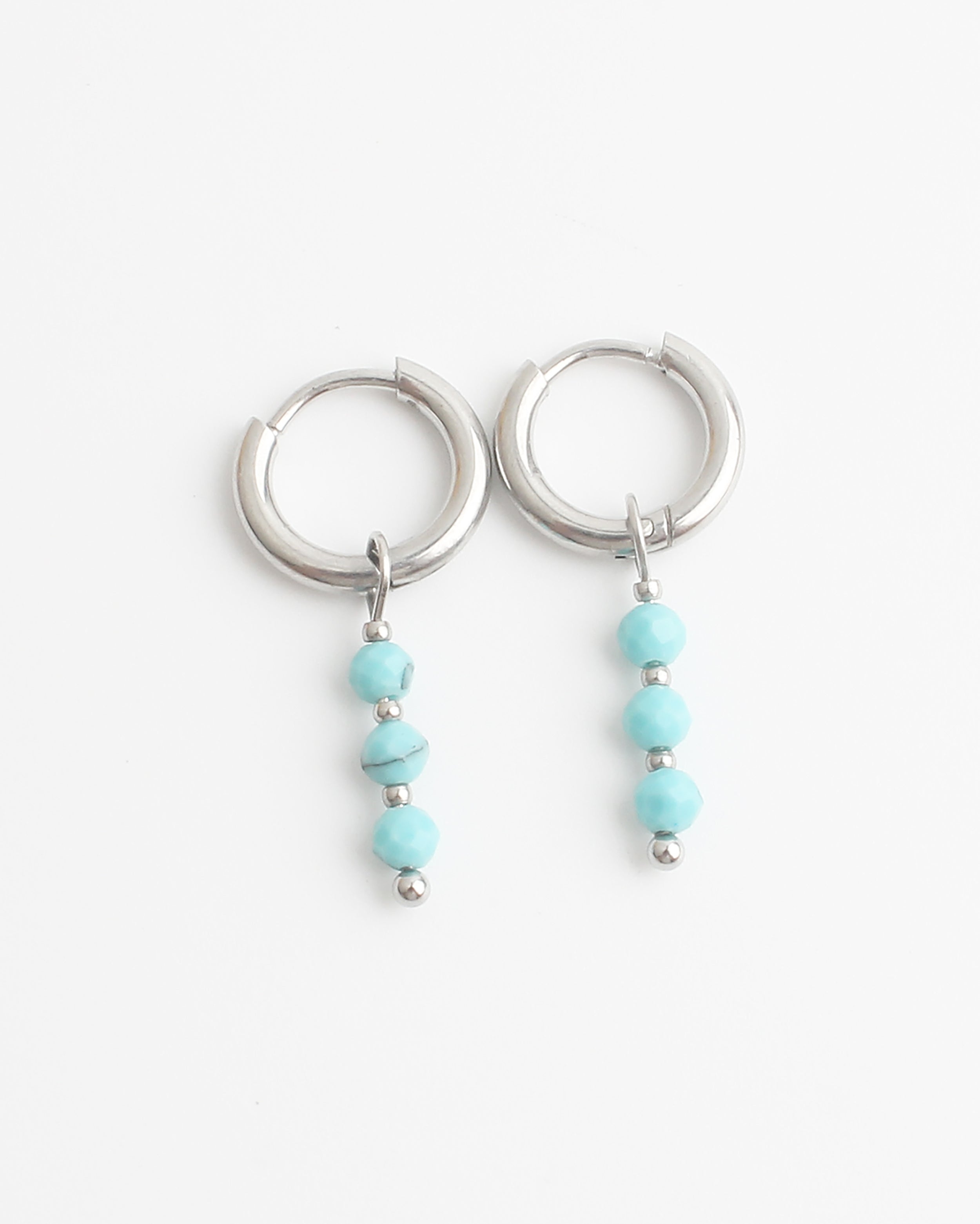 Mon Cheri - Earrings - Natural Stone - Stainless Steel