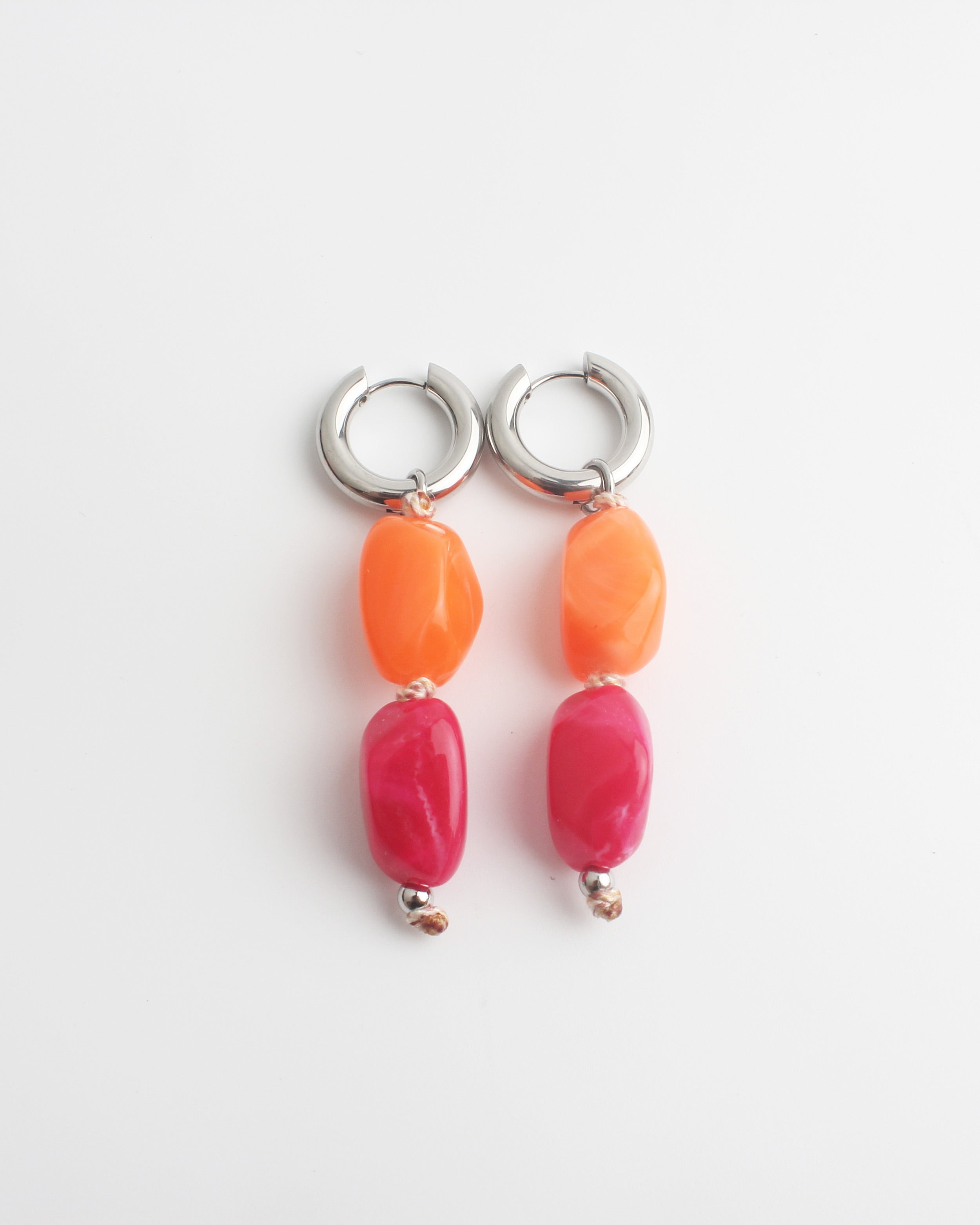 Ainoa -Pendientes - Piedra natural - Acero inoxidable