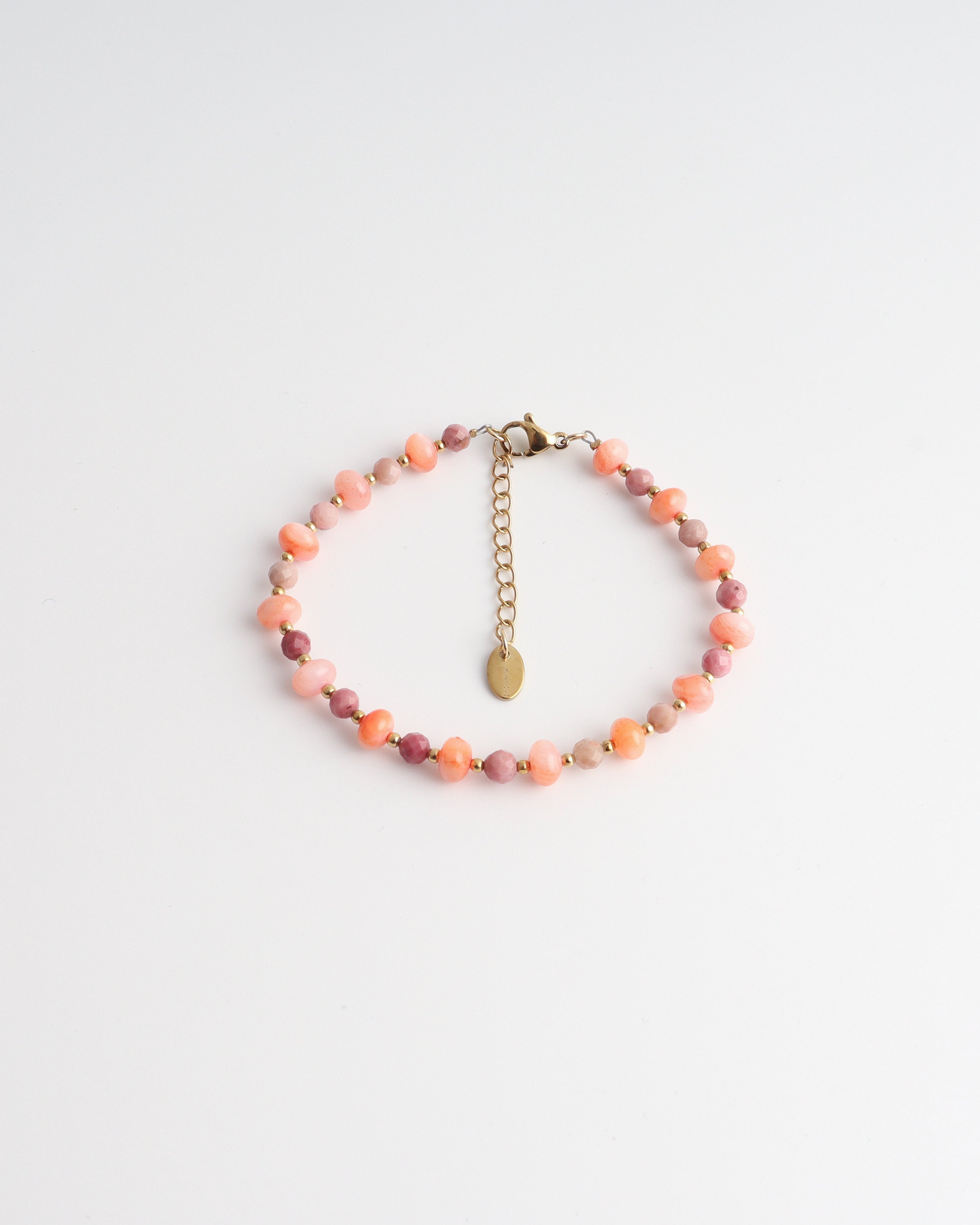 Celia - Pulsera - Piedra natural - Acero inoxidable