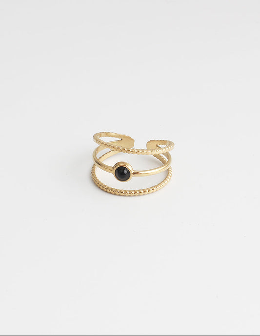 Aarya - Anillo - Acero inoxidable - Ajustable
