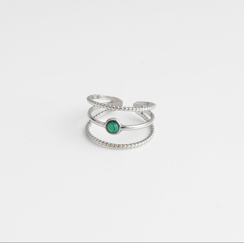 Aarya - Anillo - Acero inoxidable - Ajustable