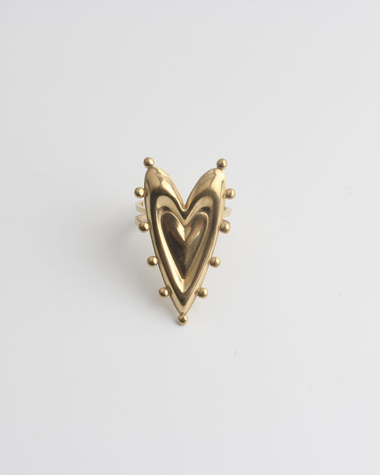 Layers of love - Ring - Stainless Steel - Adjustable