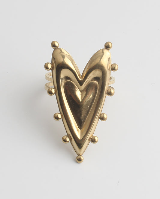 Layers of love - Anillo - Acero inoxidable - Ajustable