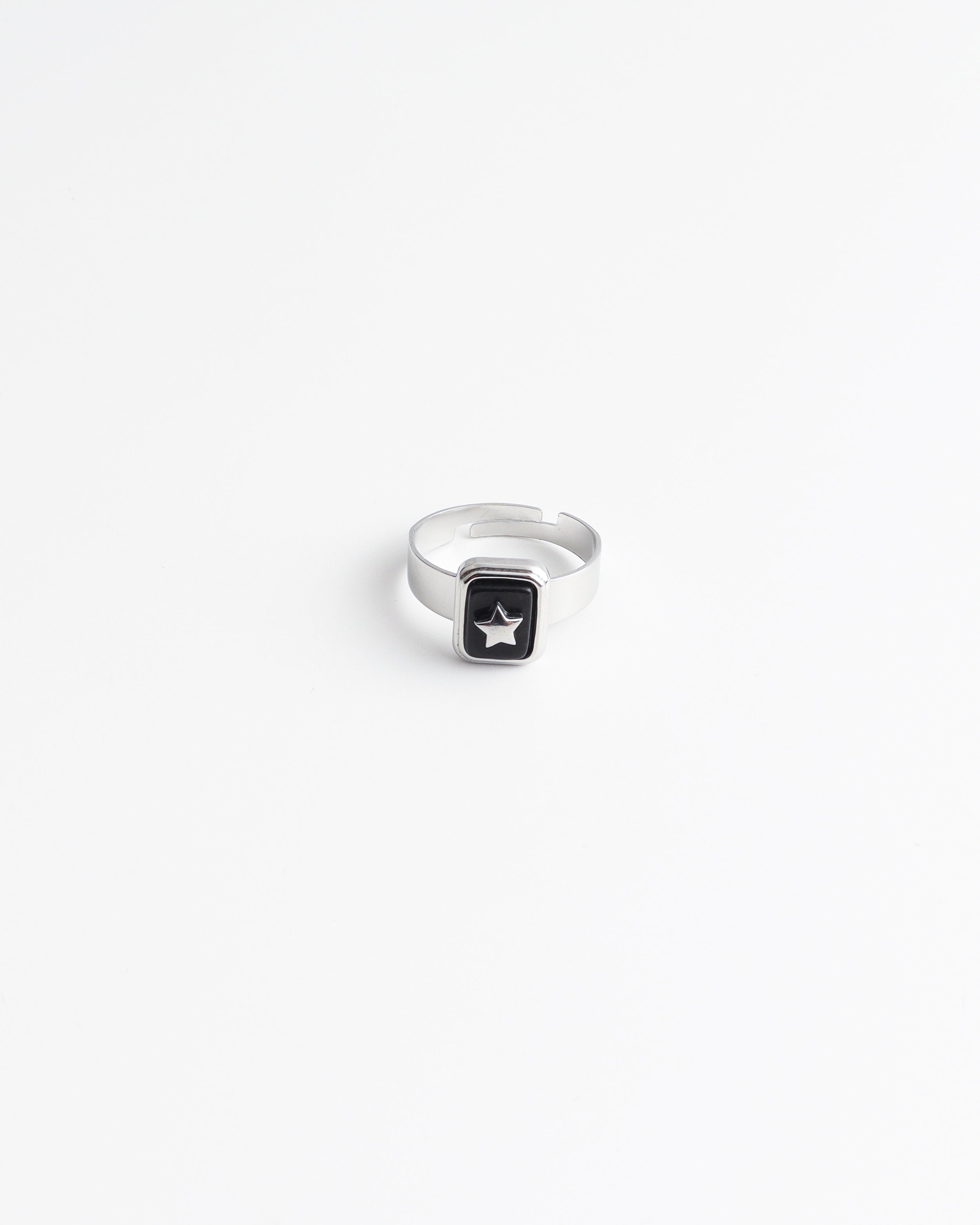 Yasmin - Ring - Natural Stone - Stainless Steel - Adjustable