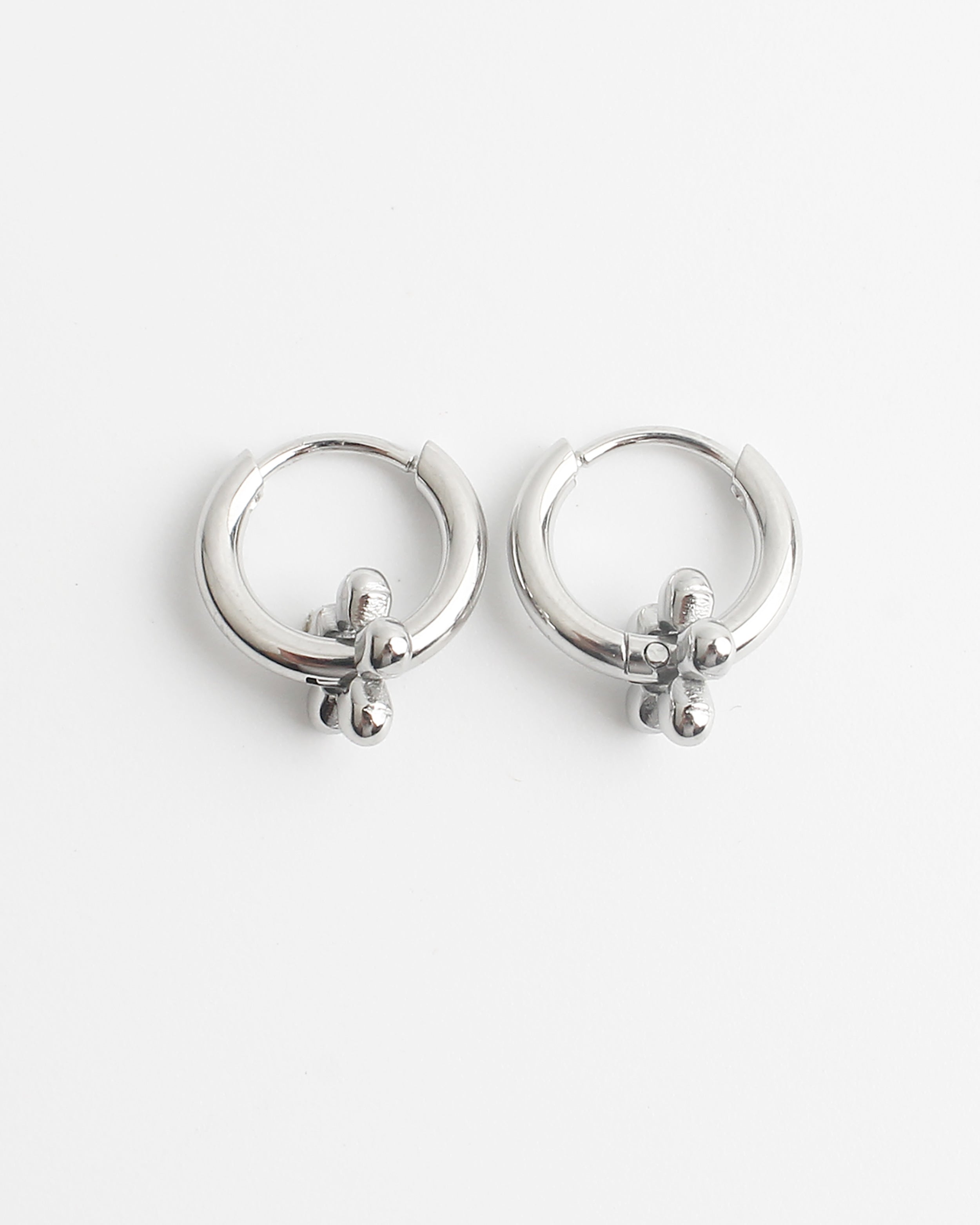 Mini flor - Pendientes - Acero inoxidable