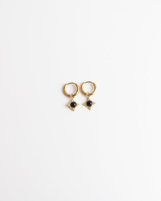 Estelle - Pendientes - Piedra natural - Acero inoxidable