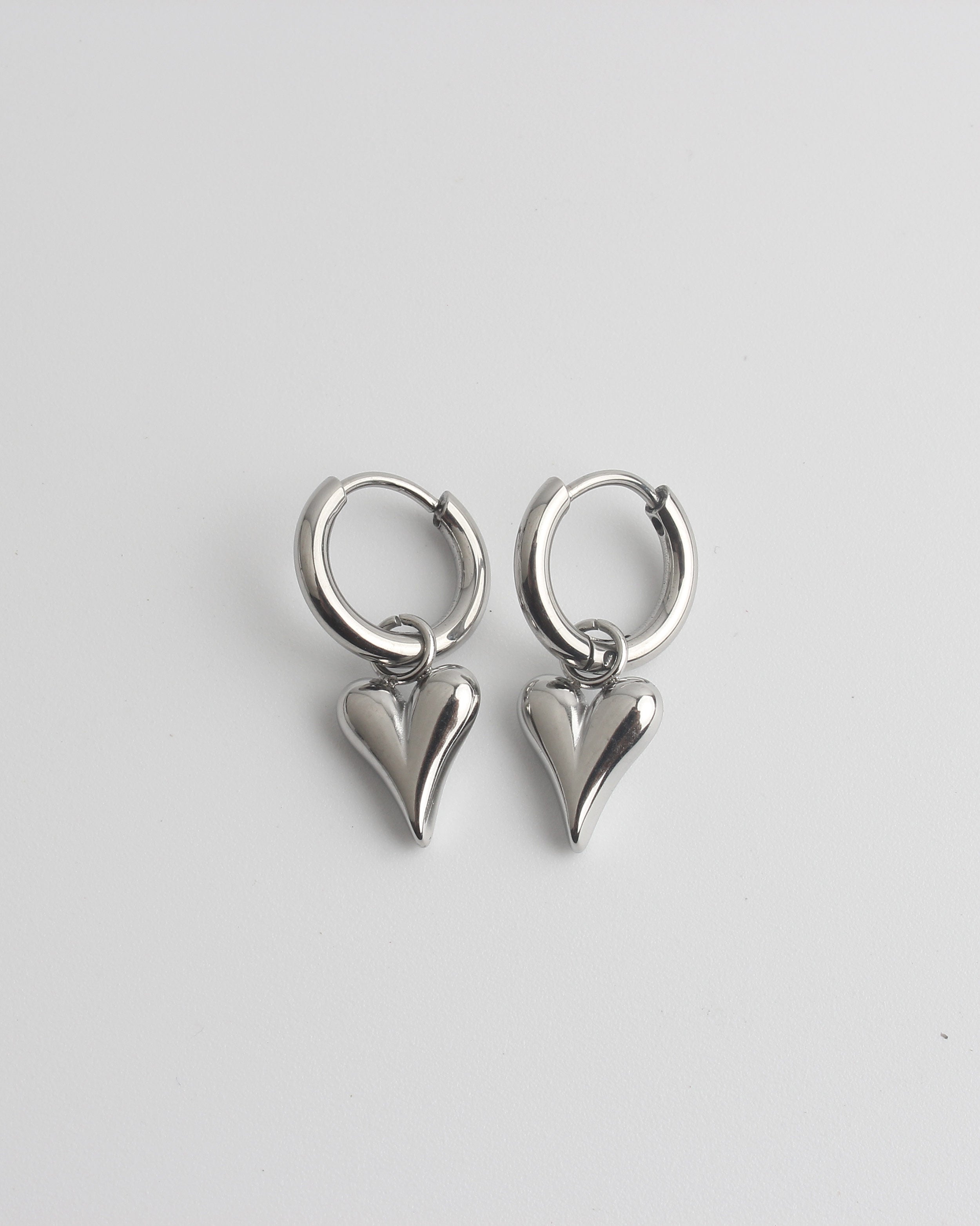 Perfect Shaped Heart - Earrings - Stainless Steel