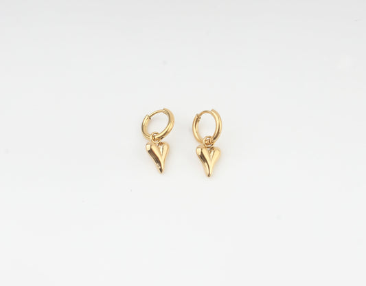 Perfect Shaped Heart - Pendientes - Acero inoxidable