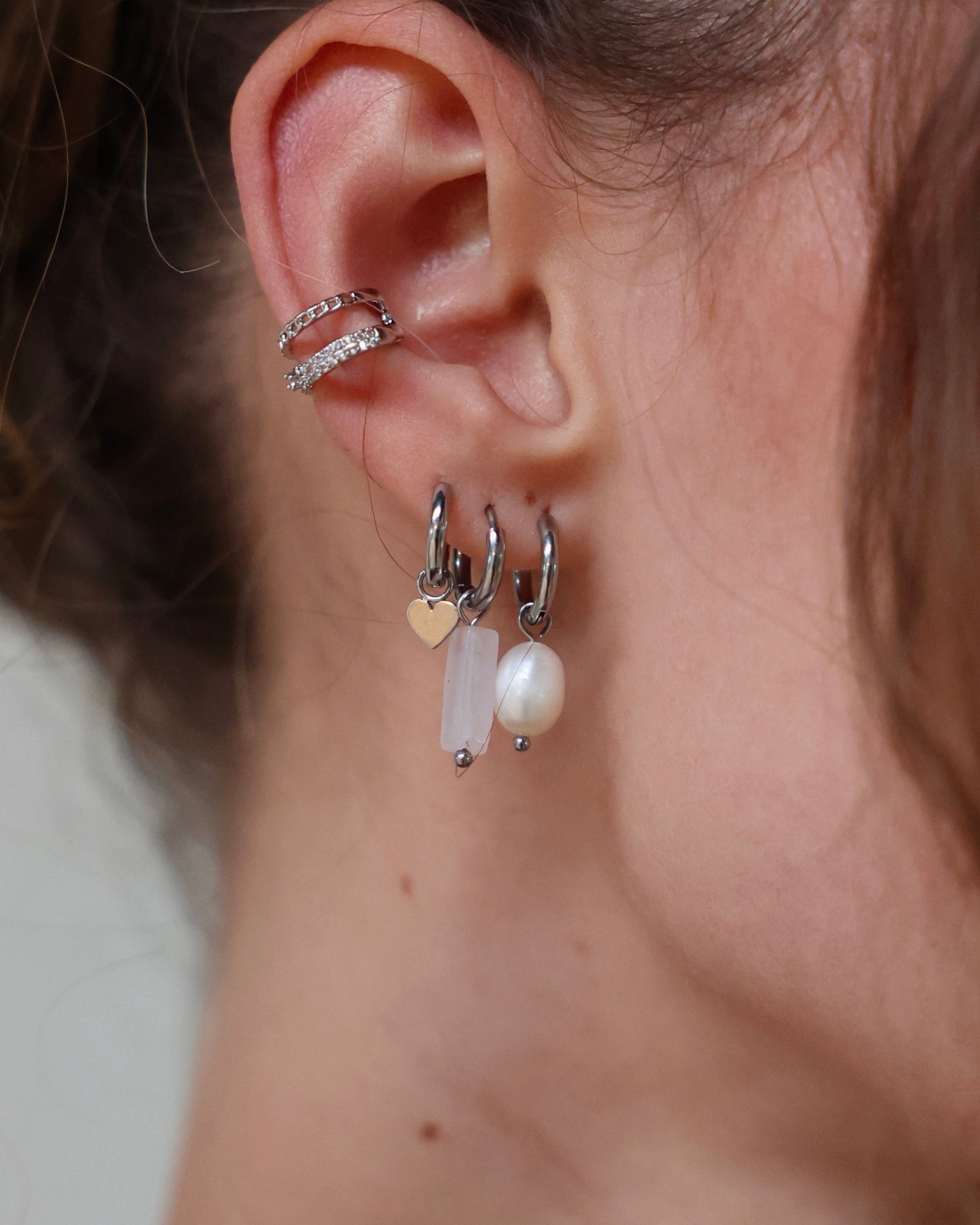 Dora - Pendientes - Piedra natural - Acero inoxidable