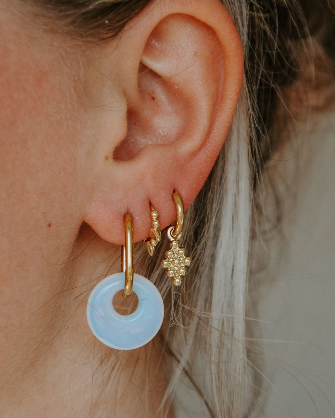 Tirza - Earrings - Natural Stone - Stainless Steel