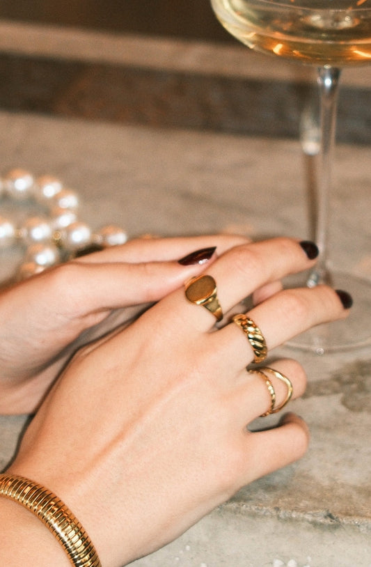 Julia - Anillo - Acero inoxidable - Ajustable