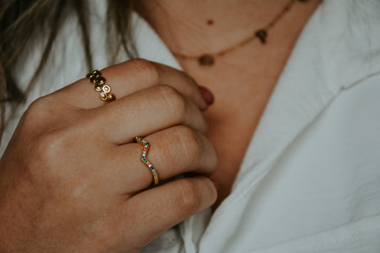 Ellinor - Anillo - Acero inoxidable - Ajustable