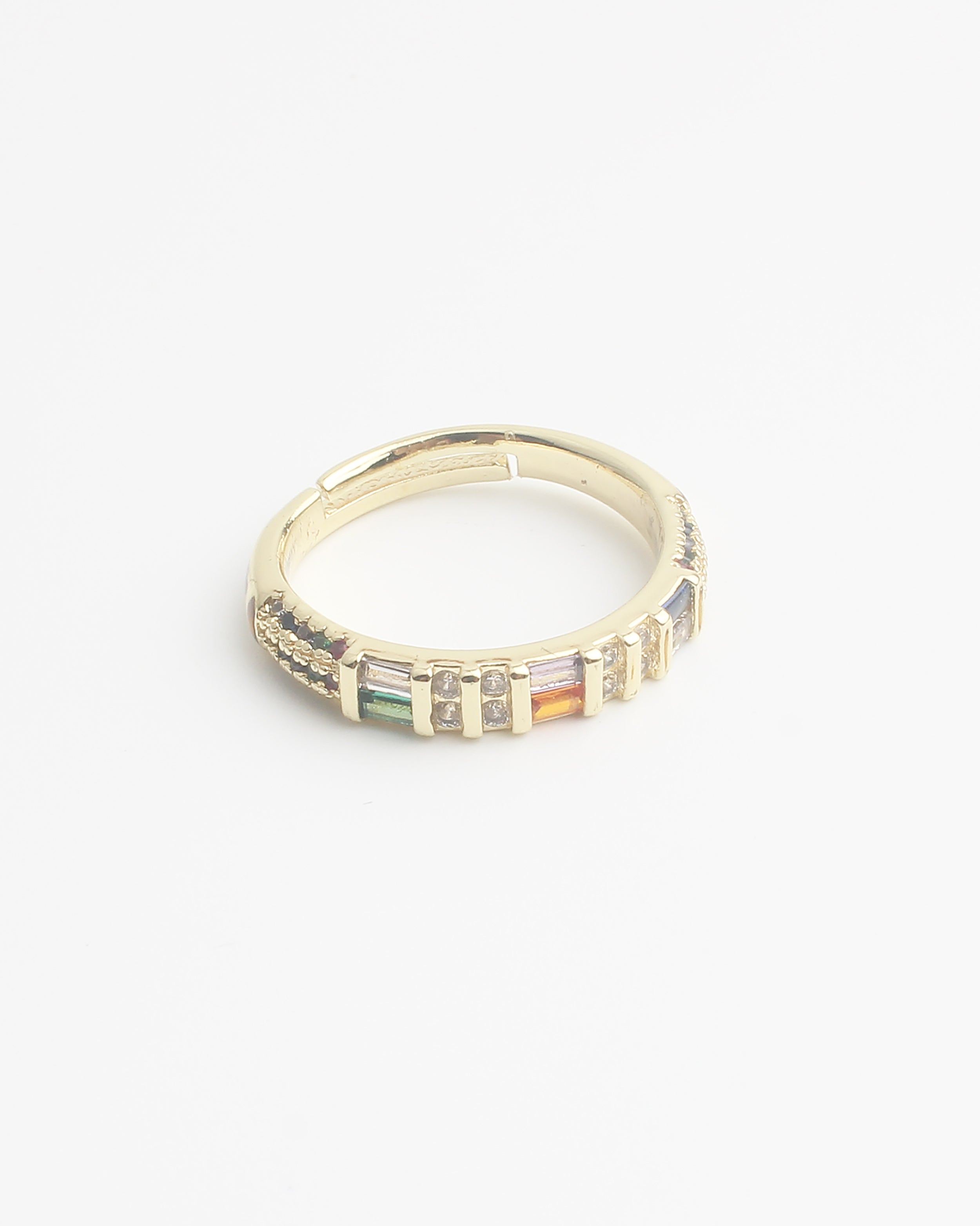 Ponle un anillo - Anillo - Multicolor - Chapado en oro - Ajustable