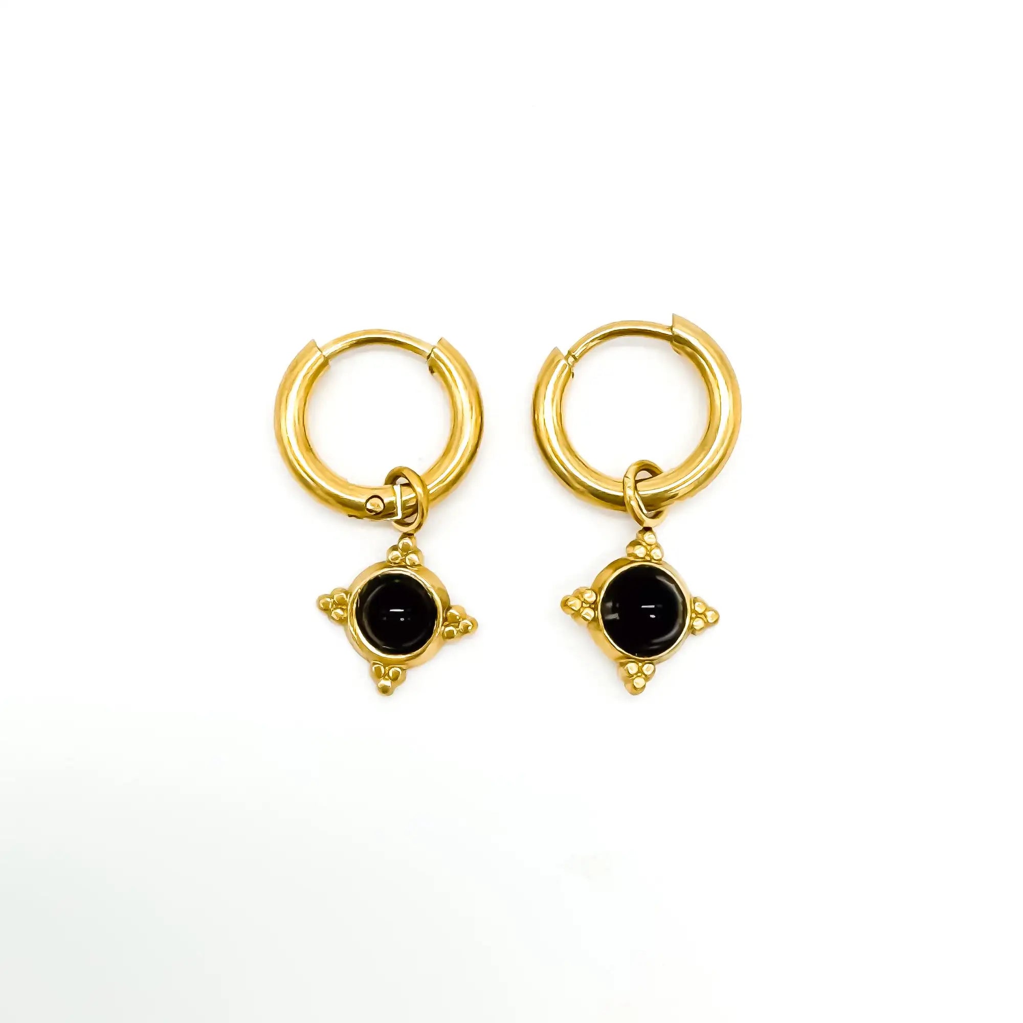 Estelle - Pendientes - Piedra natural - Acero inoxidable