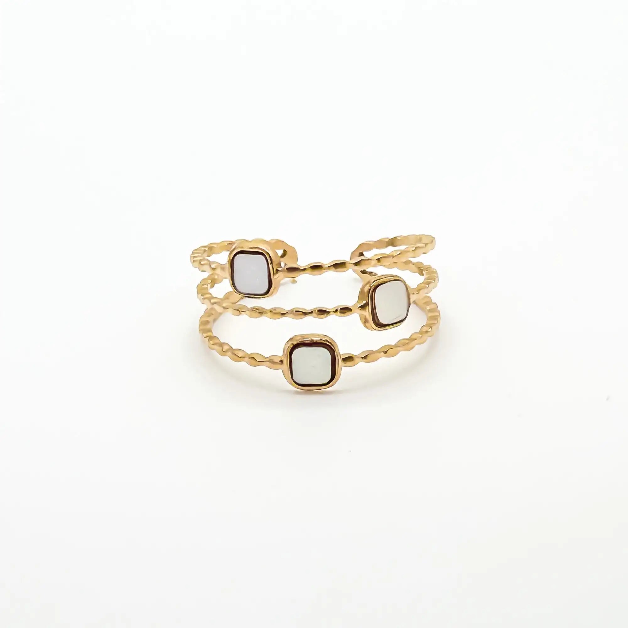 Concha - Anillo - Acero inoxidable - Ajustable