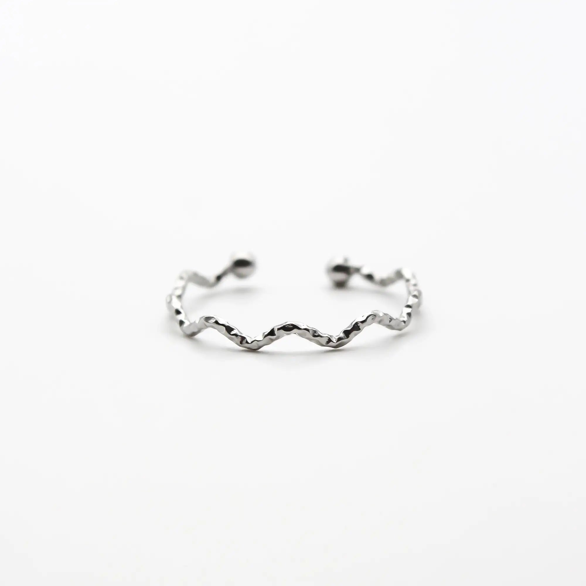 Thin Wave - Ring - Stainless Steel - Adjustable