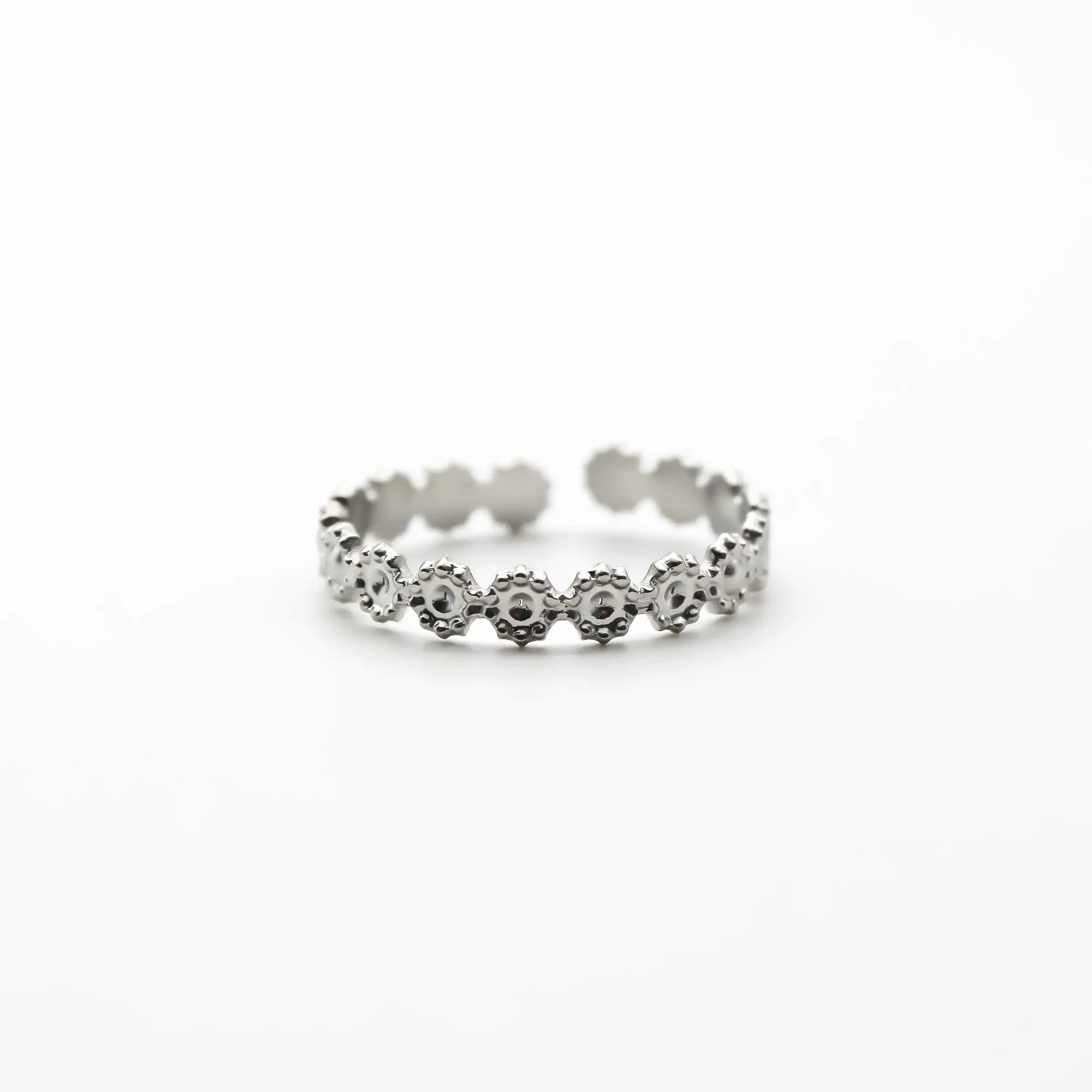 Little Flowers - Ring - Stainless Steel - Adjustable