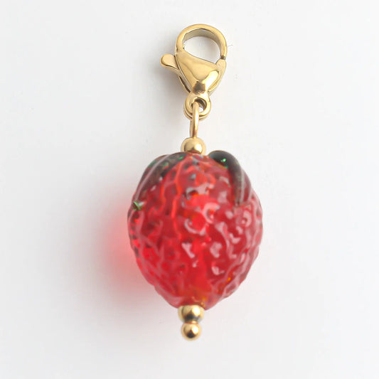 Strawberry - Charm - Design Your Own - Stainless Steel