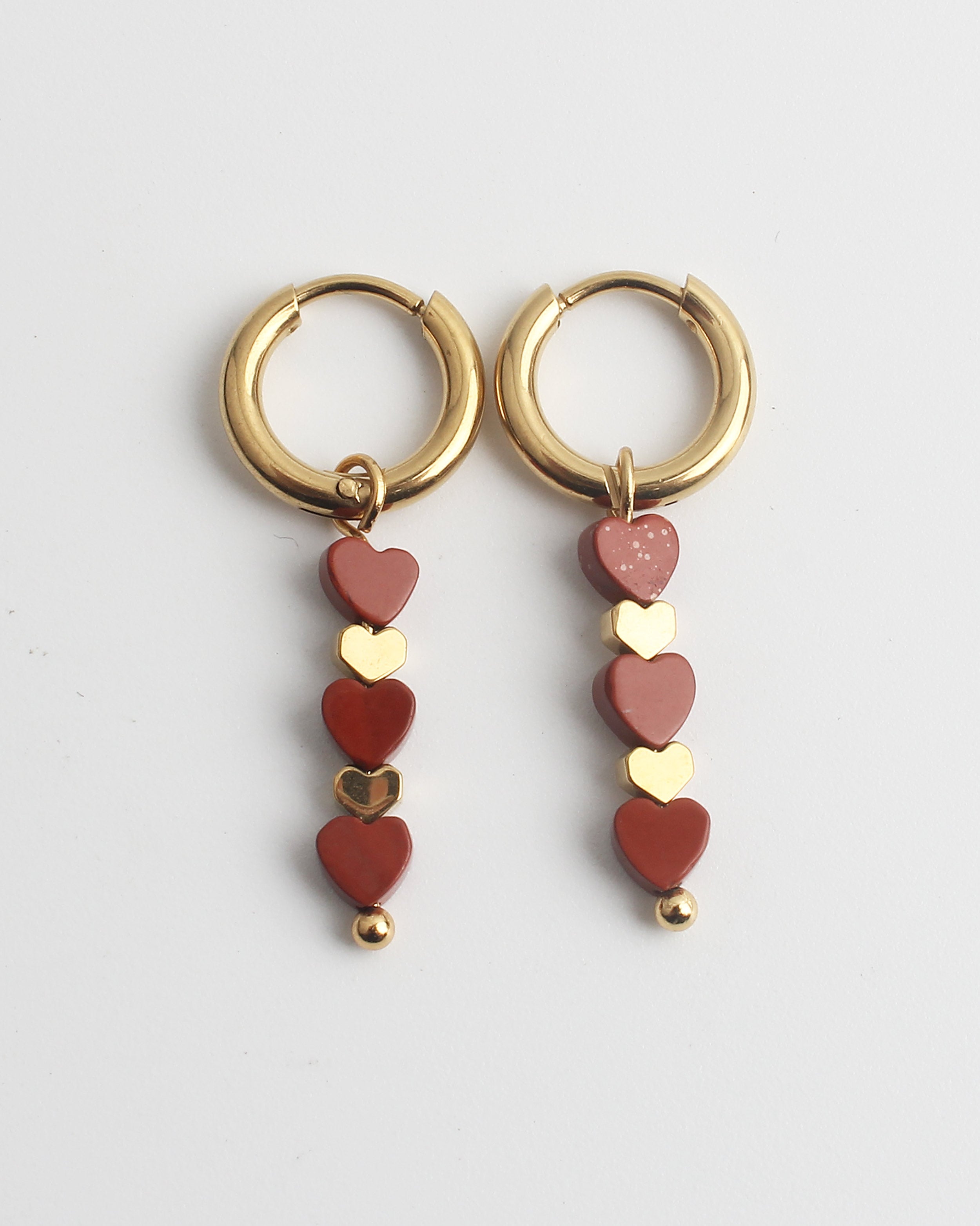 Heart To Heart - Pendientes - Acero inoxidable