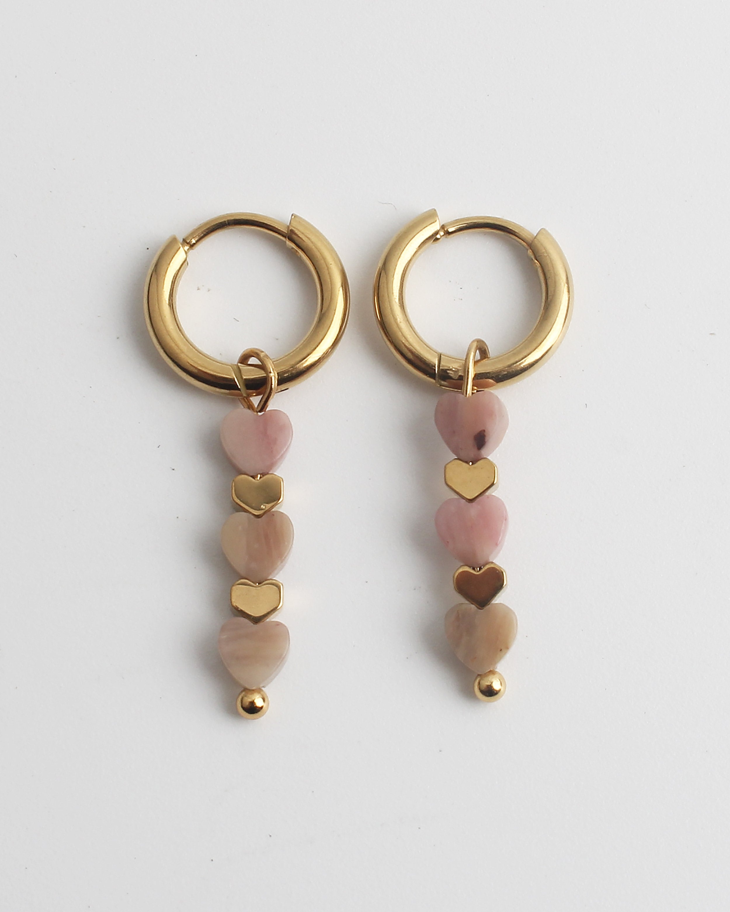 Heart To Heart - Pendientes - Acero inoxidable