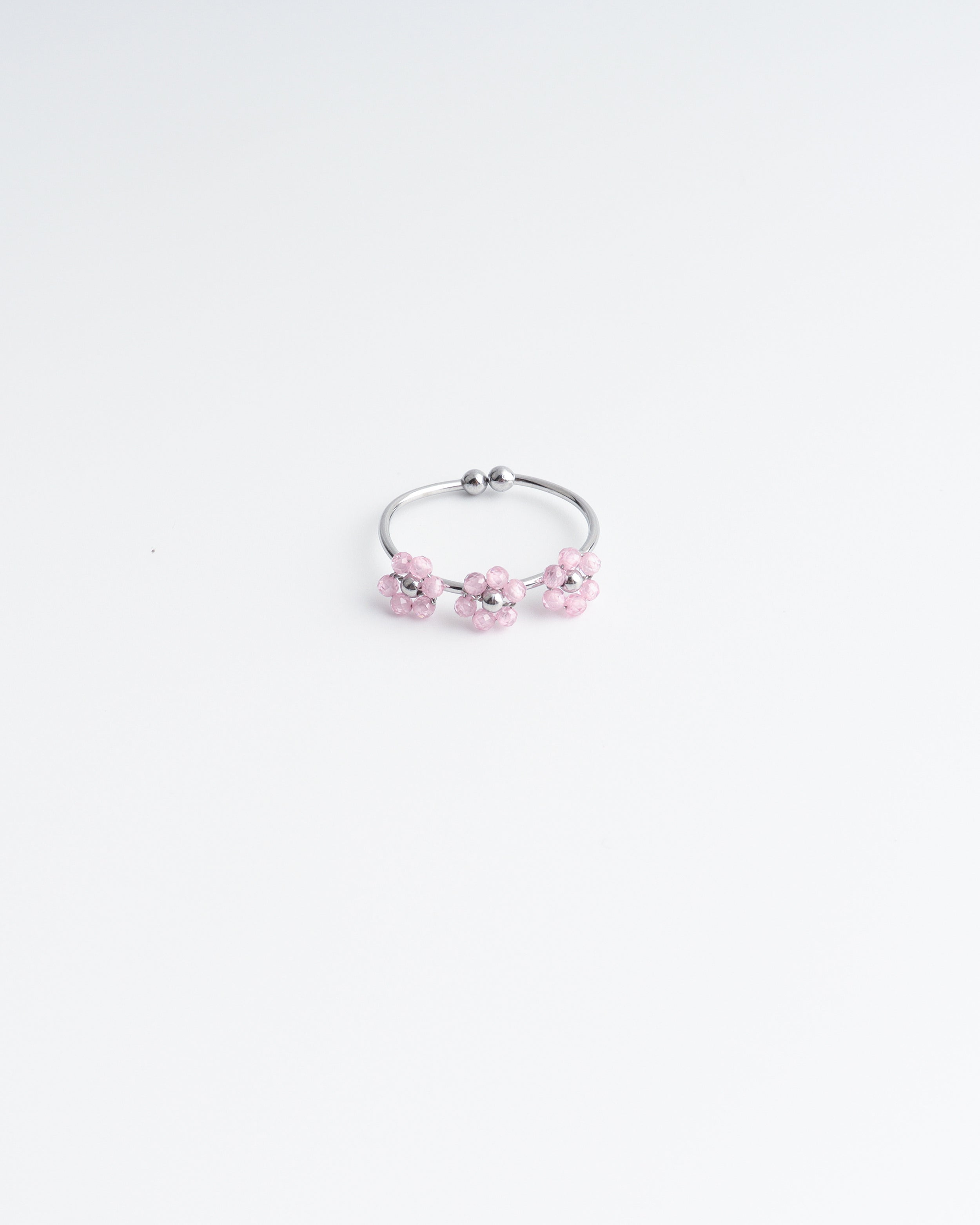 Camelia- Ring - Stainless Steel - Adjustable