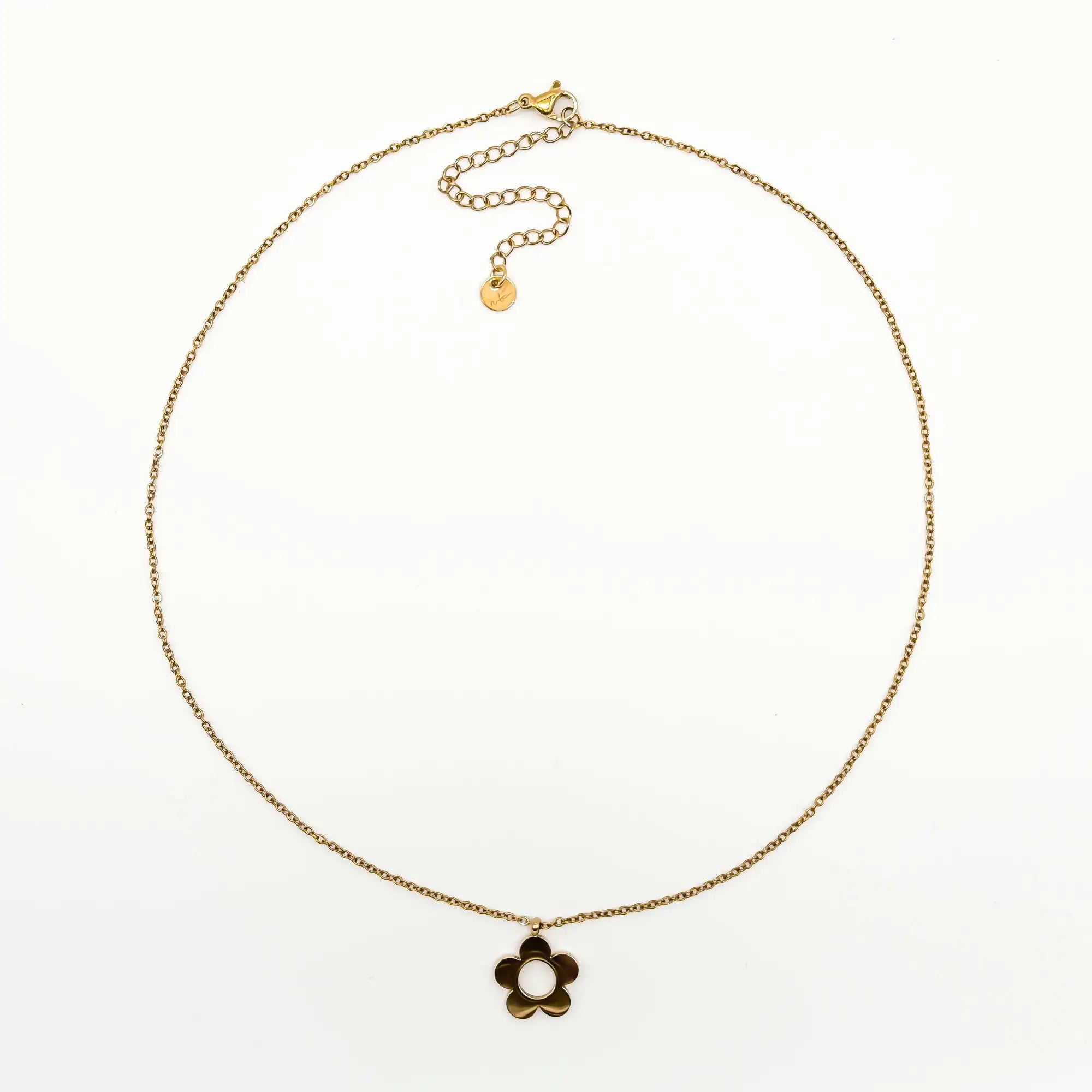 Beautiful Flower - Necklace - Stainless Steel