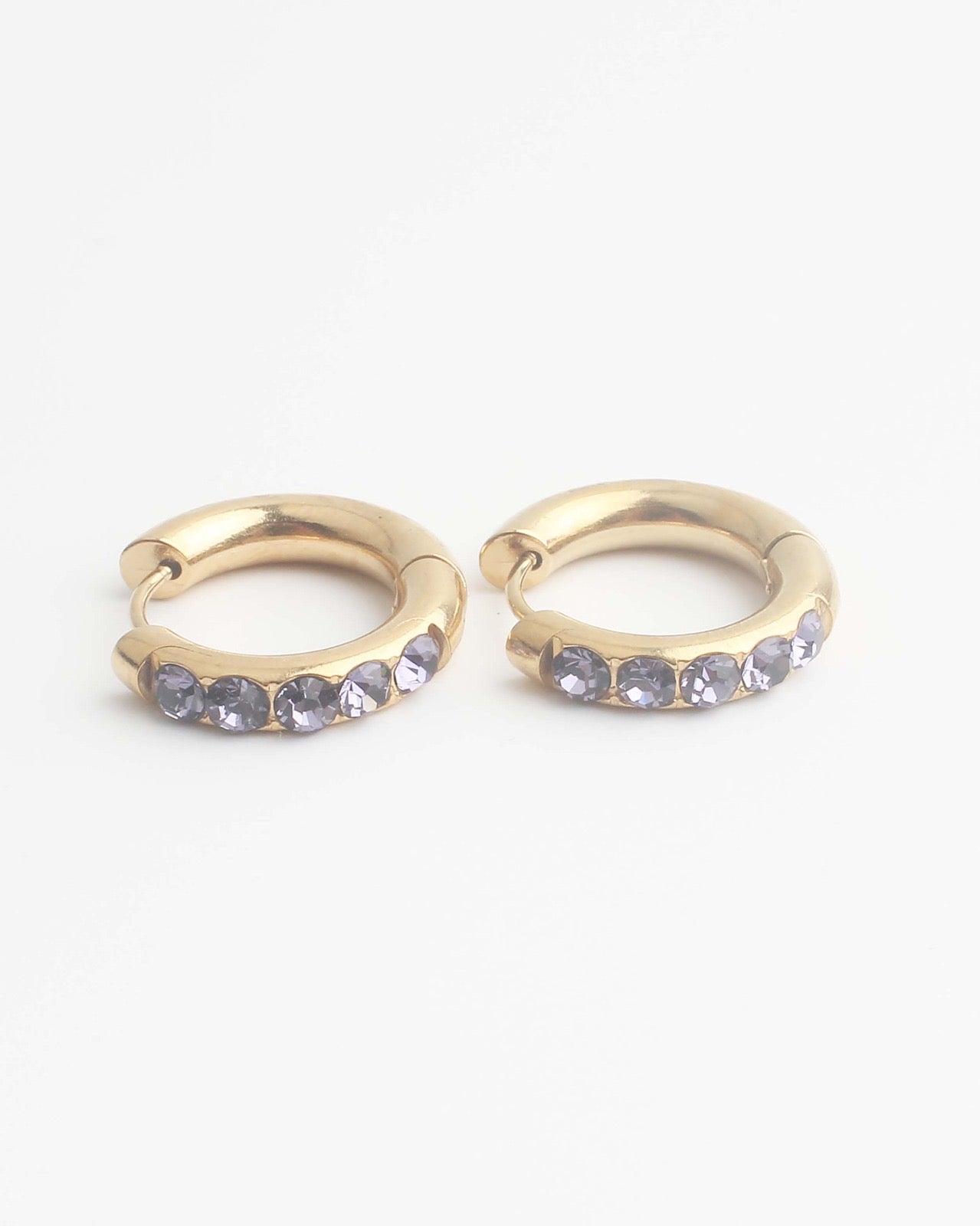 Big Strass Stone - Pendientes - Acero inoxidable