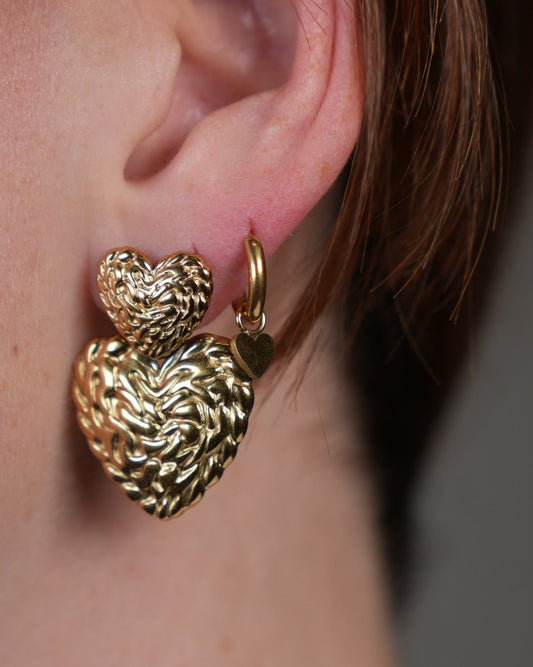 Little Heart - Pendientes - Acero inoxidable