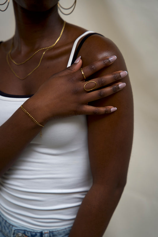 Monica - Anillo - Acero inoxidable - Ajustable