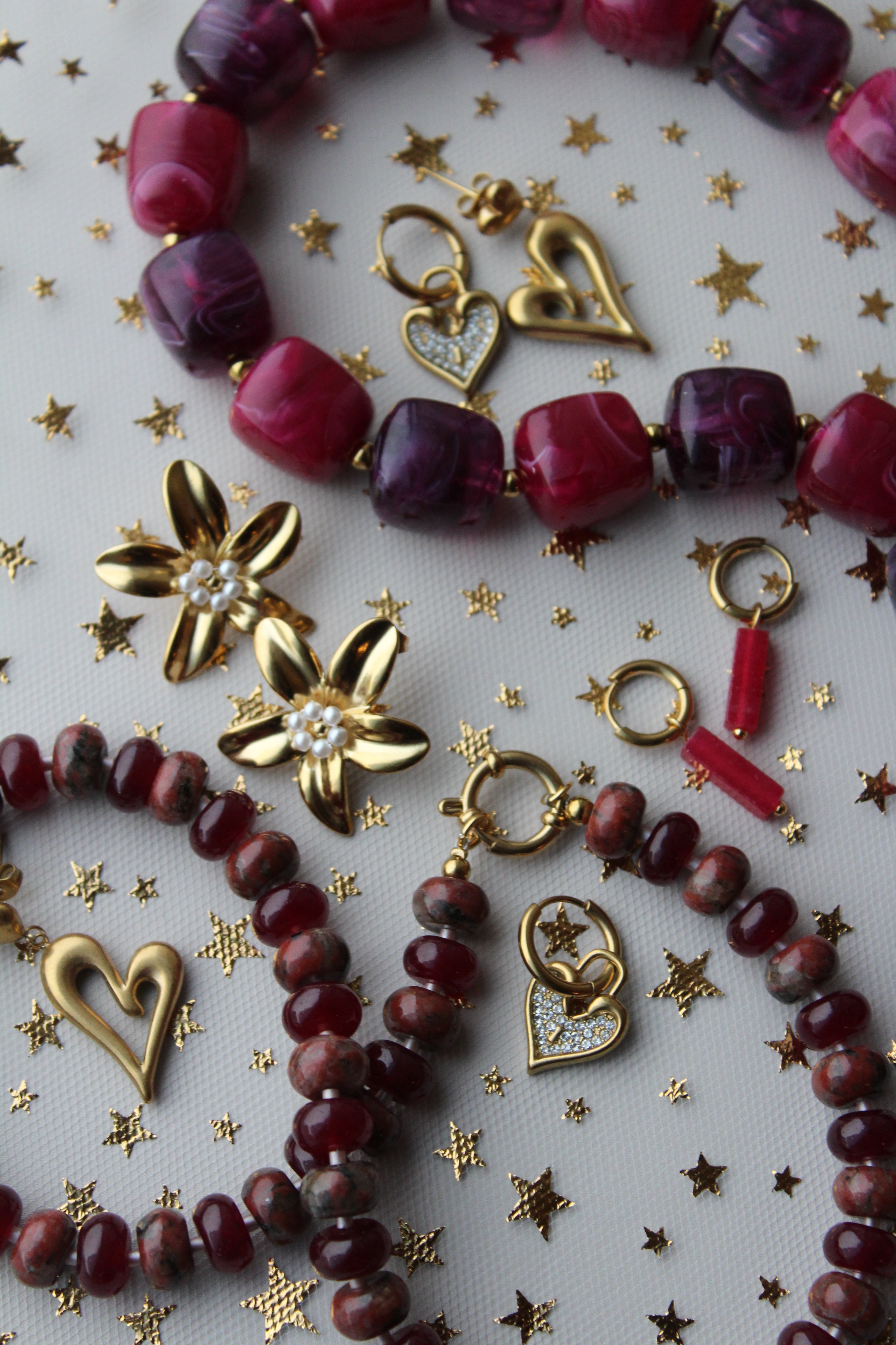 Clarisa - Collar - Piedra natural - Acero inoxidable